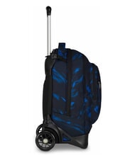 INVICTA PLUG FANTASY Detachable trolley backpack, laptop holder rippling waves - Backpack trolleys - 3
