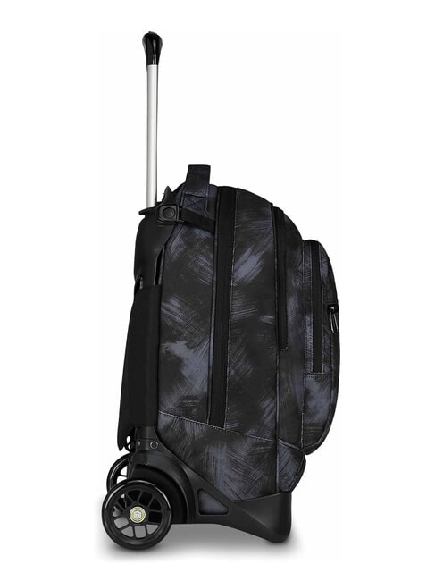 PLUG FANTASY Detachable trolley backpack, laptop holder brushed black - Backpack trolleys