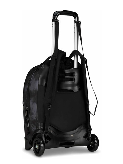 PLUG FANTASY Detachable trolley backpack, laptop holder brushed black - Backpack trolleys