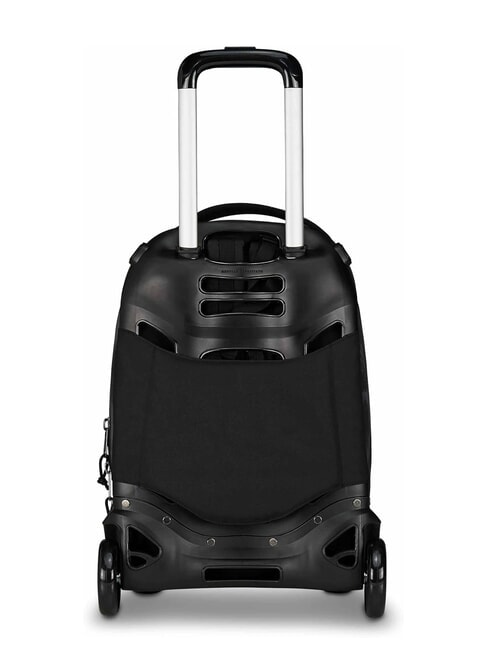 PLUG FANTASY Detachable trolley backpack, laptop holder brushed black - Backpack trolleys