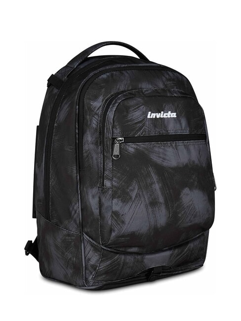 PLUG FANTASY Detachable trolley backpack, laptop holder brushed black - Backpack trolleys