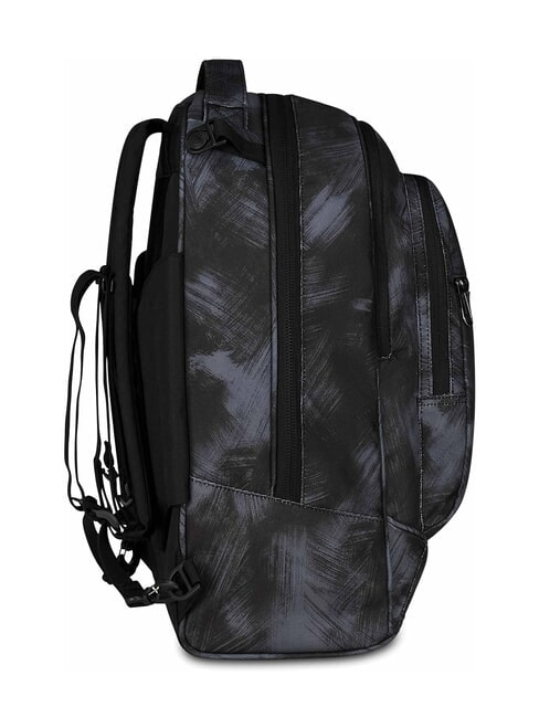 PLUG FANTASY Detachable trolley backpack, laptop holder brushed black - Backpack trolleys