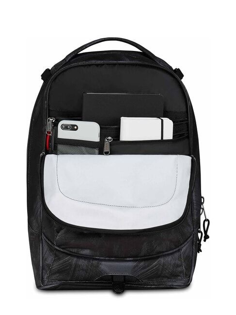 PLUG FANTASY Detachable trolley backpack, laptop holder brushed black - Backpack trolleys