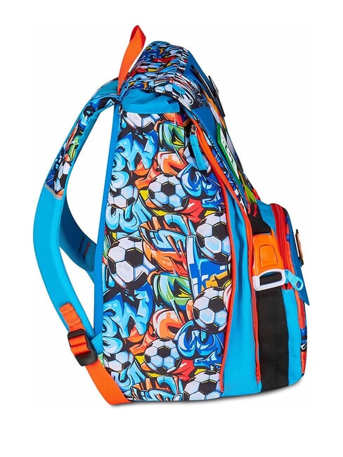 TINYPATCH BOY Expandable backpack with patch bright turquoise - Backpacks & School and Leisure