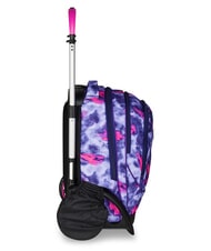 SEVEN SHADY DYE GIRL PLUG Detachable Backpack Trolley, 2 wheels violet - Backpack trolleys - 3