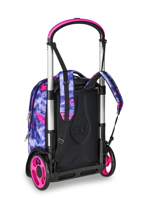 SHADY DYE GIRL PLUG Detachable Backpack Trolley, 2 wheels violet - Backpack trolleys