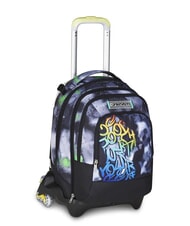 SEVEN PAINT BOY JACK 3WD Trolley 2 Detachable Backpacks, 3 wheels Black - Backpack trolleys - 3