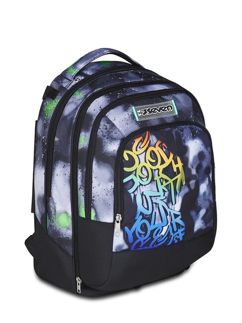 PAINT BOY JACK 3WD Trolley 2 Detachable Backpacks, 3 wheels Black - Backpack trolleys