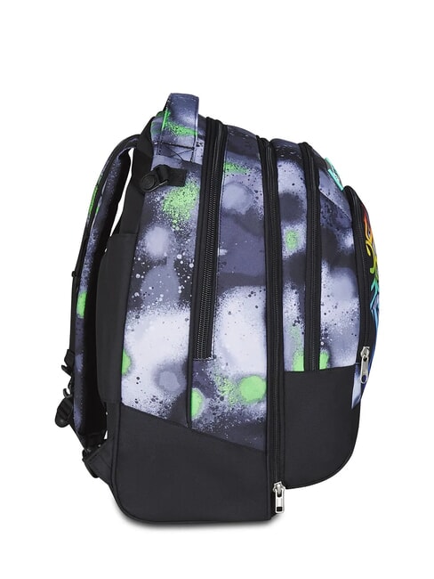 PAINT BOY JACK 3WD Trolley 2 Detachable Backpacks, 3 wheels Black - Backpack trolleys