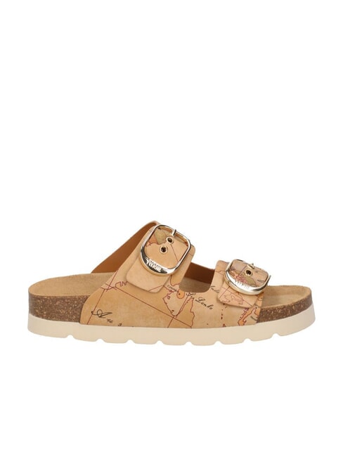 GEO CLASSIC Slipper with 2 buckles NATURAL - Women’s shoes