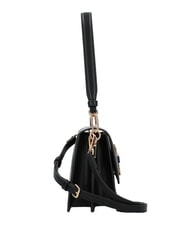 LOVE MOSCHINO CURSIVE LOGO Shoulder bag with shoulder strap Black - Women’s Bags - 3