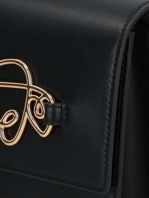 CURSIVE LOGO Shoulder bag with shoulder strap Black - Women’s Bags