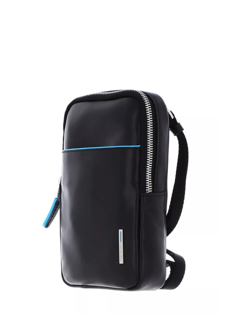 CAMPIONARIO - BLUE SQUARE Leather cell phone pouch Black - Tablet holder& Organizer