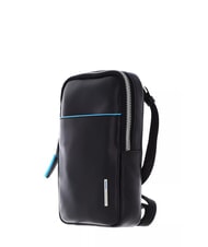 PIQUADRO CAMPIONARIO - BLUE SQUARE Leather cell phone pouch - Tablet holder& Organizer