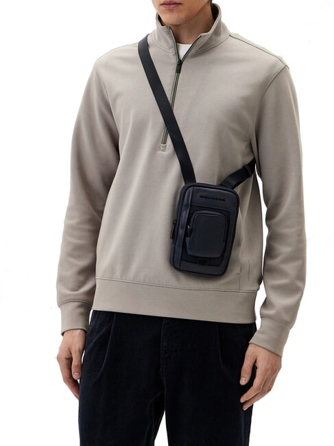 CAMPIONARIO - LIKO Smartphone holder bag blue - Over-the-shoulder Bags for Men