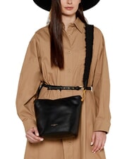 GIANNI CHIARINI MIREA Leather Bucket Bag Black - Women&rsquo;s Bags - 7