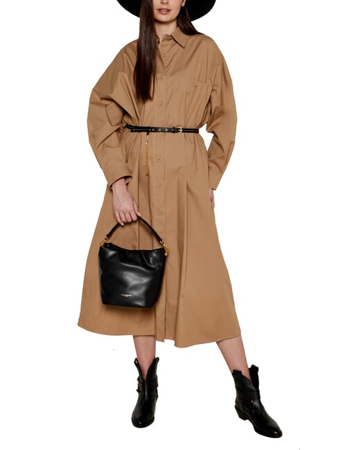 MIREA Leather Bucket Bag Black - Women&rsquo;s Bags