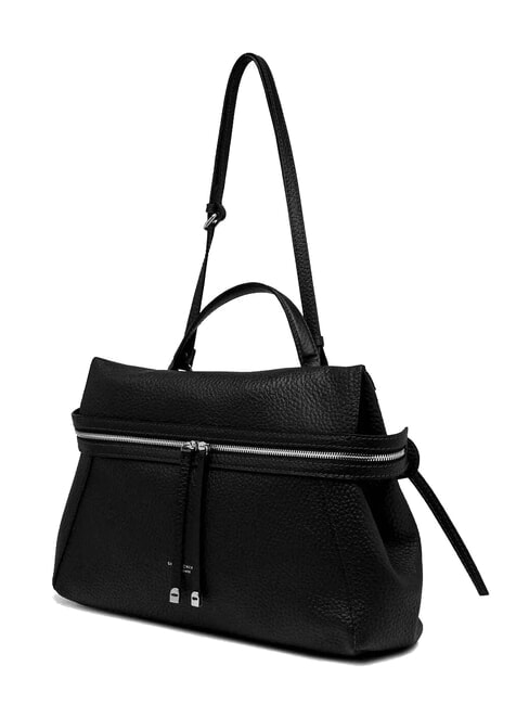 GILDA Hammered leather shoulder bag Black - Women’s Bags