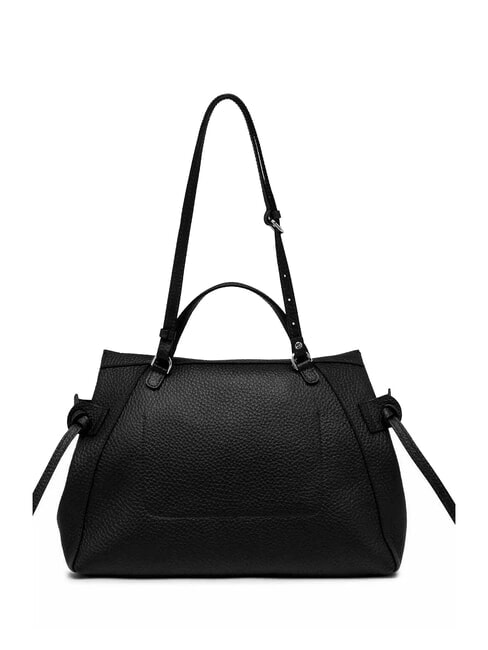 GILDA Hammered leather shoulder bag Black - Women’s Bags