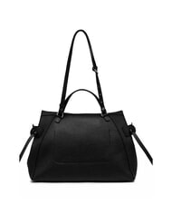 GIANNI CHIARINI GILDA Hammered leather shoulder bag Black - Women’s Bags - 3