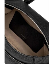 GIANNI CHIARINI GILDA Hammered leather shoulder bag Black - Women’s Bags - 5