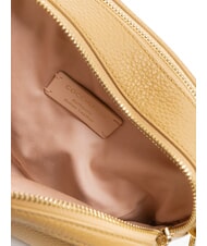 COCCINELLE ALPHA Hammered leather camera case bag fresh beige - Women’s Bags - 5