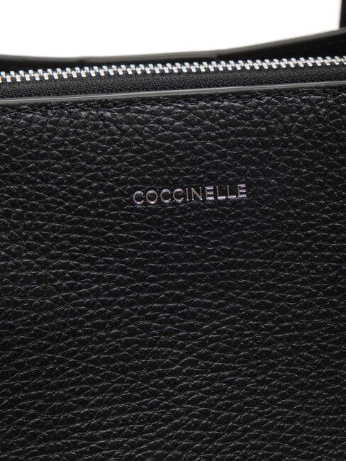 SWAP Hammered Leather Tote Bag Black - Women’s Bags