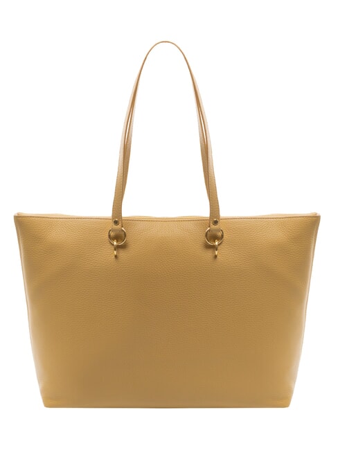 ALPHA Hammered leather shopping bag fresh beige - Women’s Bags
