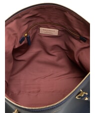 COCCINELLE ALPHA Hammered leather shopping bag midnight blue - Women’s Bags - 5