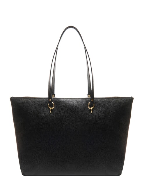 ALPHA Hammered leather shopping bag Black - Women’s Bags