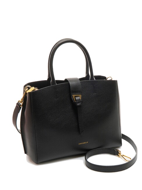 ALBA Hammered Leather Tote Bag Black - Women’s Bags