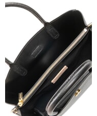 COCCINELLE ALBA Hammered Leather Tote Bag Black - Women’s Bags - 6