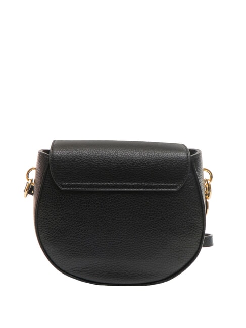ALPHA Hammered leather mini shoulder bag Black - Women’s Bags