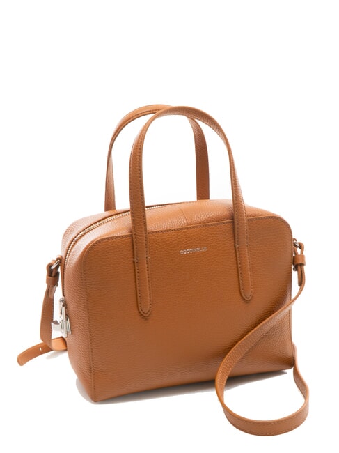 SWAP Hammered leather satchel bag CUIR - Women’s Bags