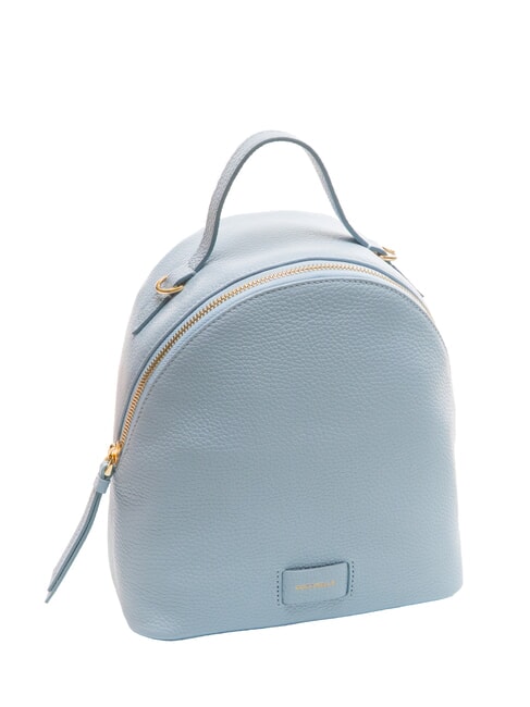 VOILE Mini backpack in hammered leather mist blue - Women’s Bags