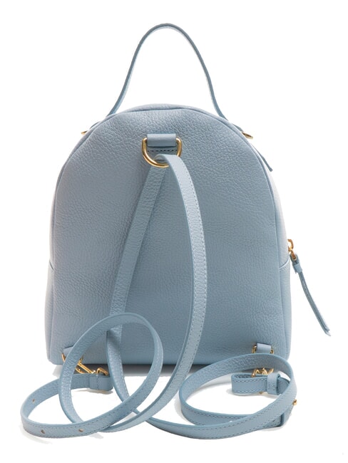 VOILE Mini backpack in hammered leather mist blue - Women’s Bags