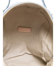 COCCINELLE VOILE Mini backpack in hammered leather mist blue - Women’s Bags - 5