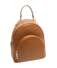 COCCINELLE ALPHA Hammered leather backpack with pocket CUIR - Women’s Bags - 2