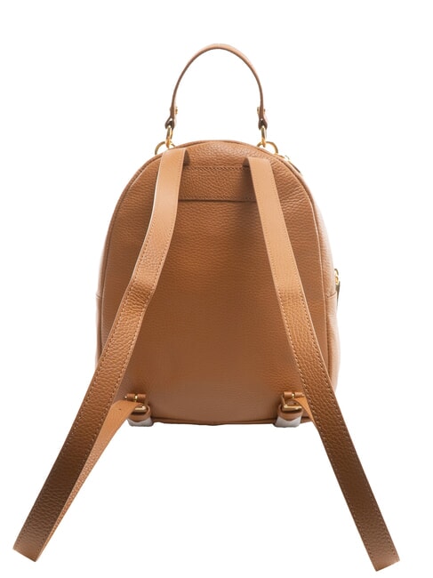 ALPHA Hammered leather backpack with pocket CUIR - Women’s Bags