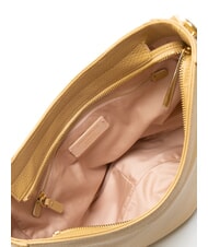 COCCINELLE ALPHA Hammered leather shoulder bag fresh beige - Women&rsquo;s Bags - 6