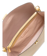 COCCINELLE ALBA Hammered leather shoulder bag fresh beige - Women’s Bags - 6