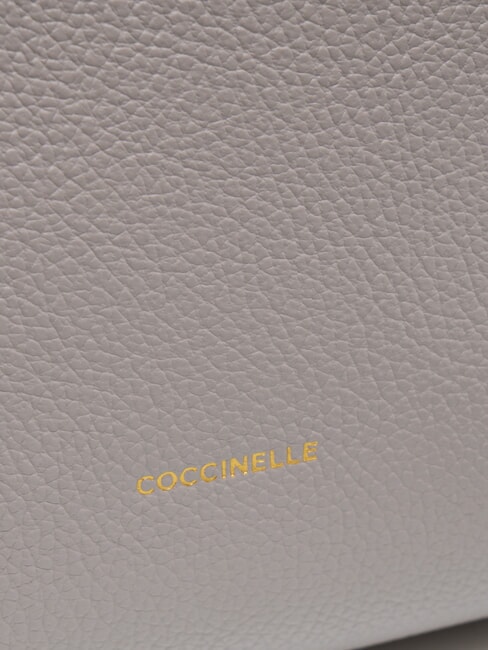 KLICHE Leather bag with shoulder strap light grey - Women’s Bags