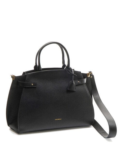 KLICHE Hammered leather handbag Black - Women’s Bags