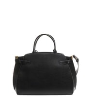 COCCINELLE KLICHE Hammered leather handbag Black - Women’s Bags - 4