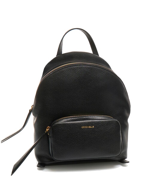 JEN Hammered leather backpack Black - Women’s Bags