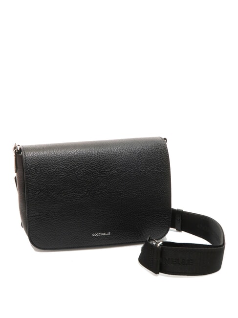 ARIES Hammered leather shoulder bag Black - Women’s Bags