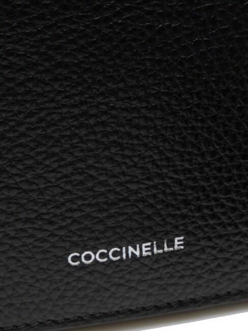 ARIES Hammered leather shoulder bag Black - Women’s Bags