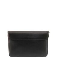 COCCINELLE ARIES Hammered leather shoulder bag Black - Women’s Bags - 4