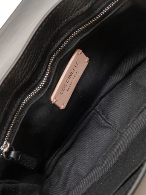 ARIES Hammered leather shoulder bag Black - Women’s Bags