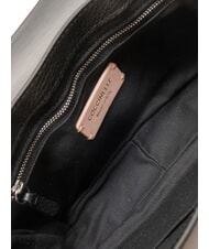 COCCINELLE ARIES Hammered leather shoulder bag Black - Women’s Bags - 5